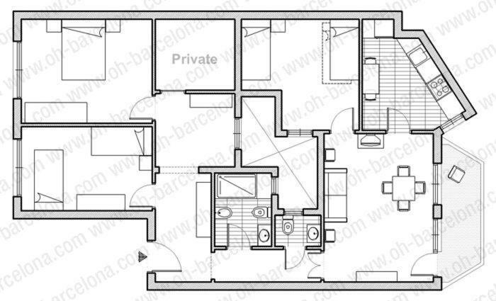 Piso Zona Plaza Espana, Junto A Montjuic, *